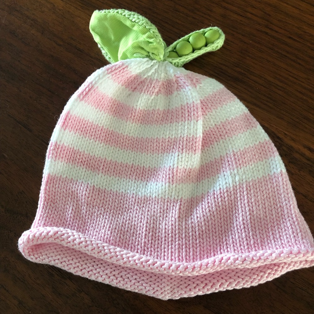 Baby Girl Striped Peas in a Pod Beanie O/S